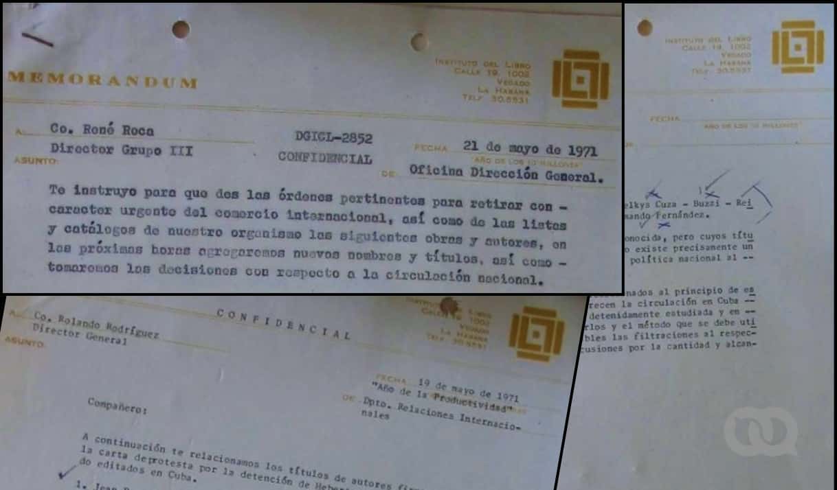 Filtración inédita expone la política de censura a escritores cubanos y extranjeros