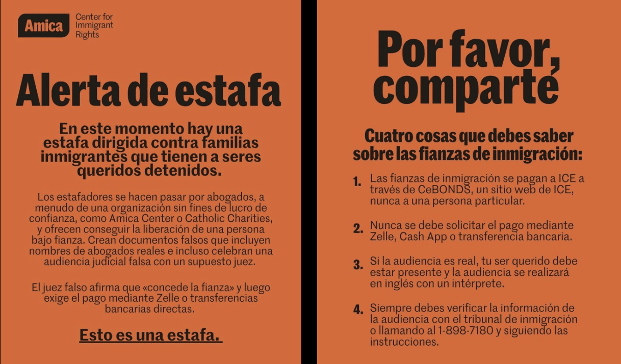 Así pueden estafar a familias de inmigrantes detenidos por ICE